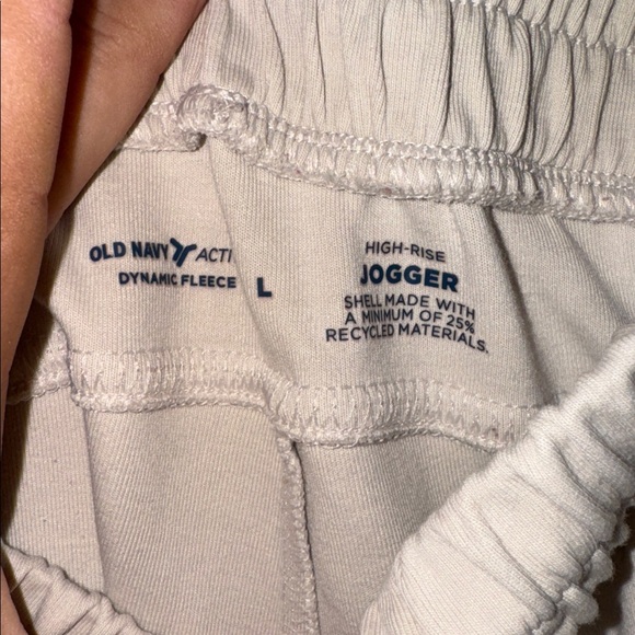 Old Navy Active Dynamic Flleece High Rise Bone Joggers - Picture 4 of 5